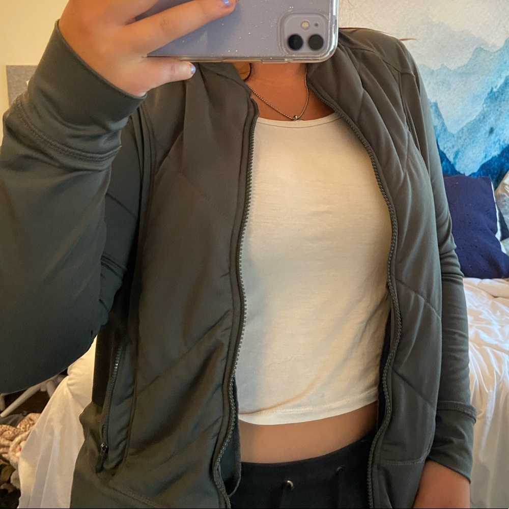 Army Green Athletic Jacket